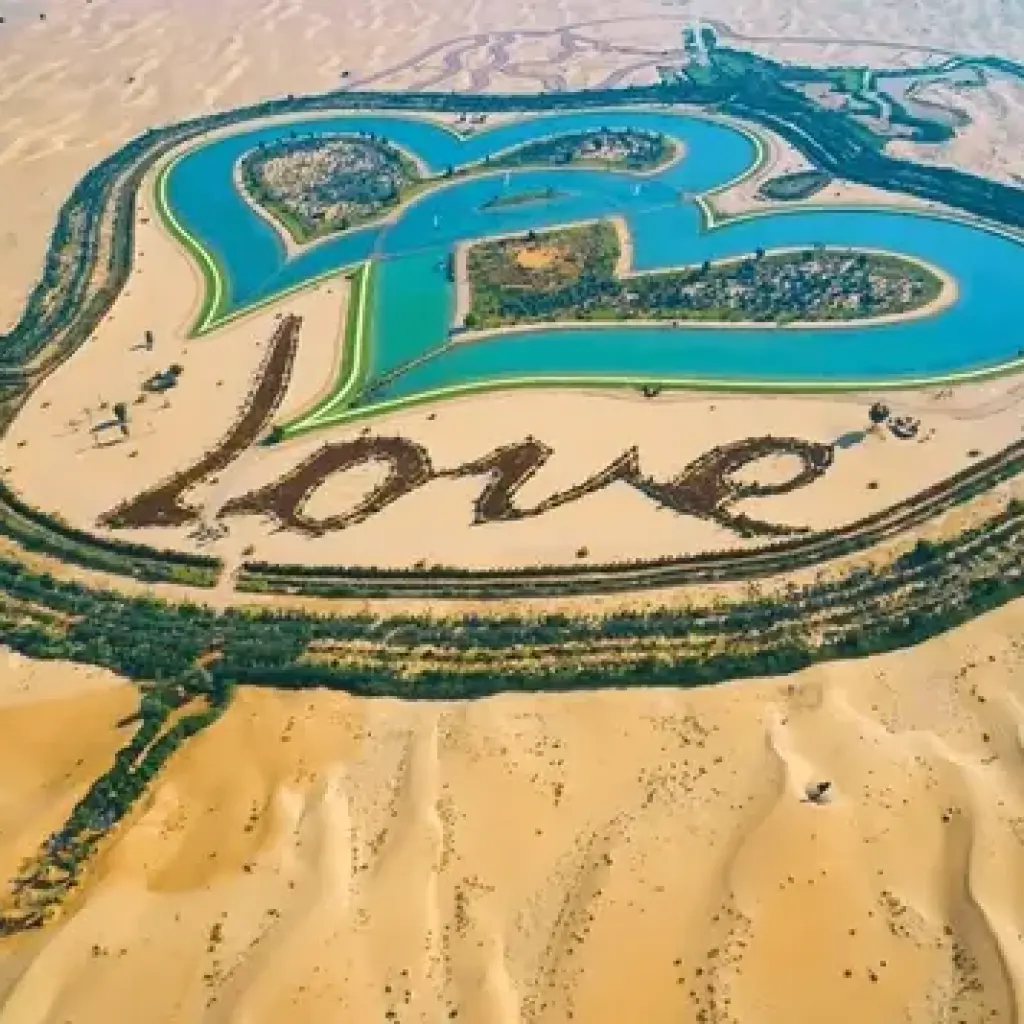 Love Lake in Dubai: The Desert’s Romantic Oasis Captures Global Attention