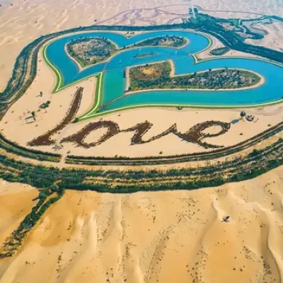 Love Lake in Dubai: The Desert’s Romantic Oasis Captures Global Attention