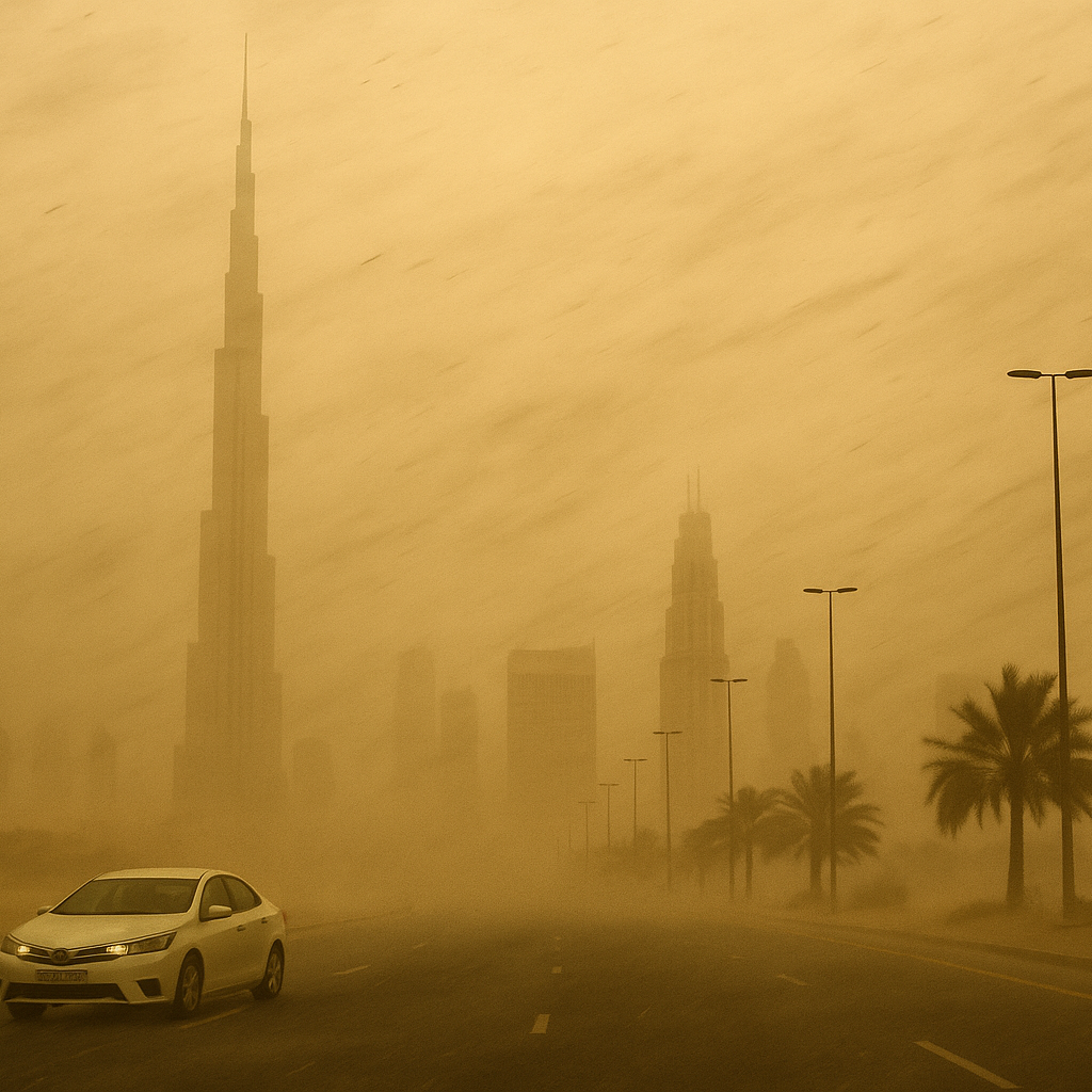 UAE Scorches at 49°C: Rain and Dust Storms Expected in Some Areas