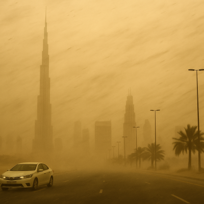 UAE Scorches at 49°C: Rain and Dust Storms Expected in Some Areas