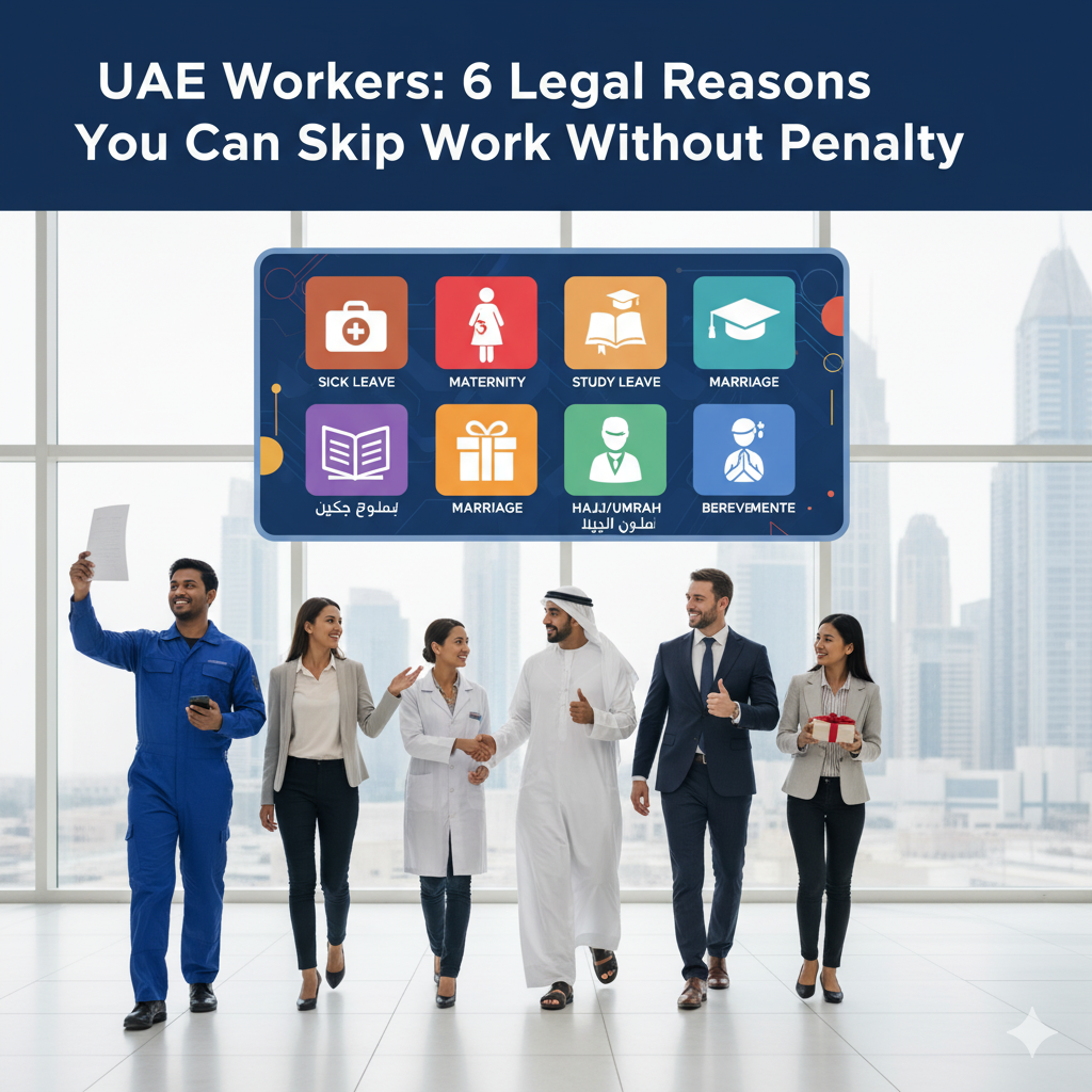 UAE Workers: 6 Legal Reasons You Can Skip Work Without Penalty