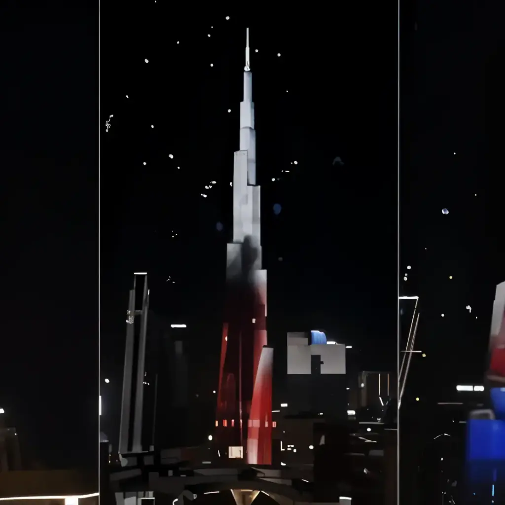 Superman Lights Up the Sky: Burj Khalifa Hosts Dazzling LED Show for Upcoming Film